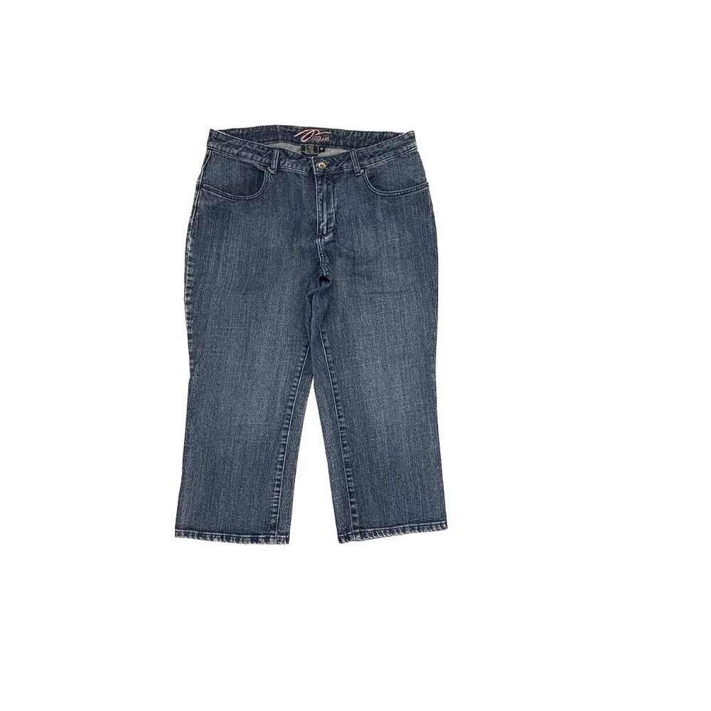 PZI‎ Jeans Capri Women's size 10 Dark Wash Blue Denim jeans